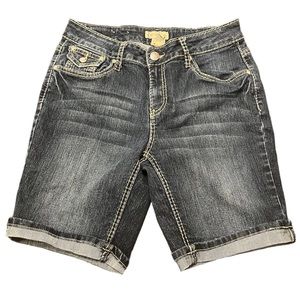 Y2K Women’s Earl Jean High Rise Dark Wash Shorts